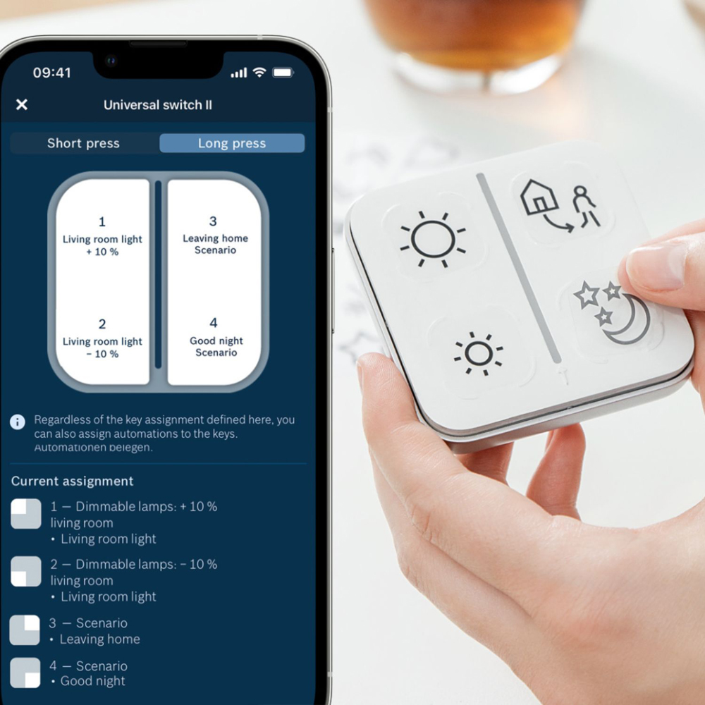 Bosch White Smart Wireless Home Universal Switch with Multicolour LED strip Image 5