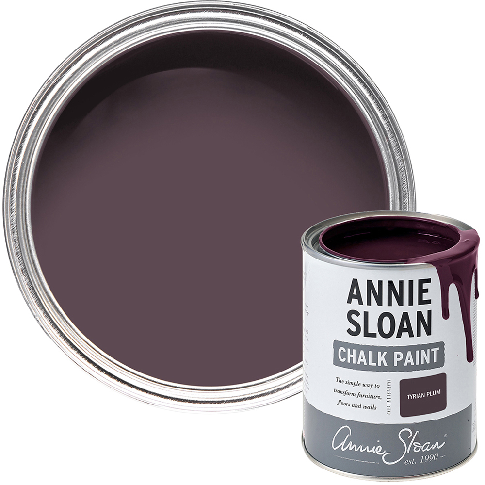 Annie Sloan Tyrian Plum Matt Chalk Paint 500ml Image 1