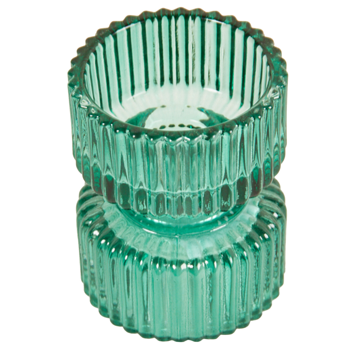 Jewel Ribbed Tealight Holder - Multicolour Image 8