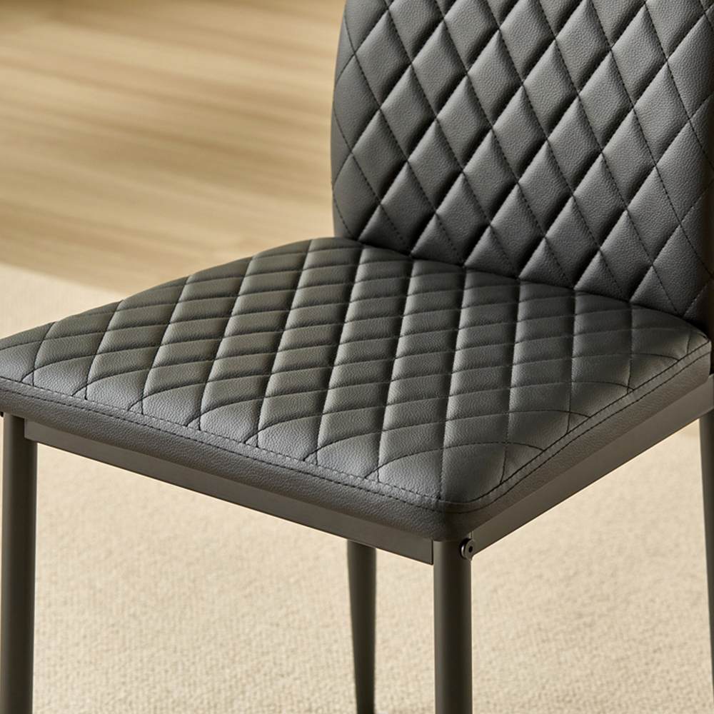 Indoor Living Colorado Emily 4 Seater Dining Set Black Image 4