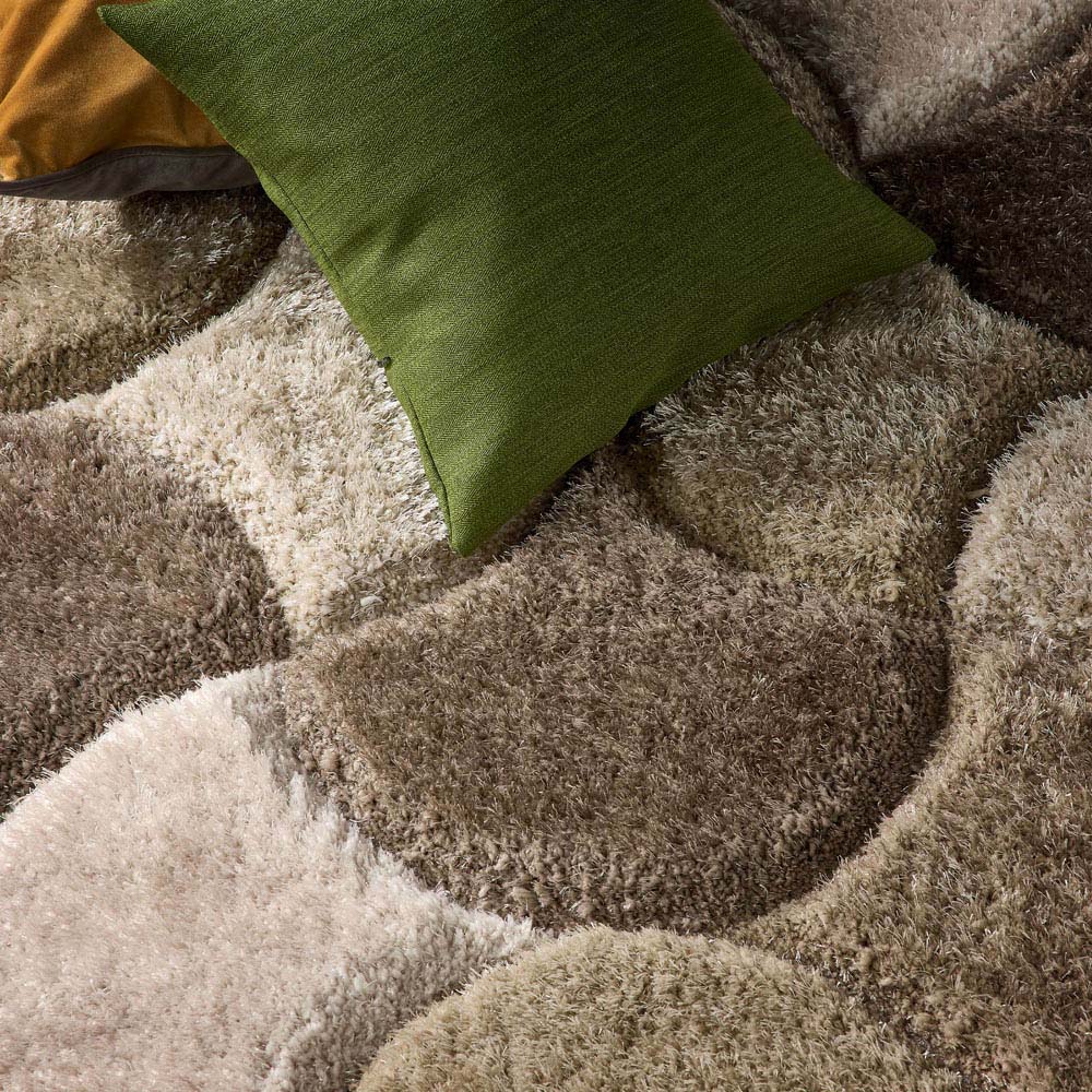 Origins 3D Scallop Neutral Rug 80 x 150cm Image 5