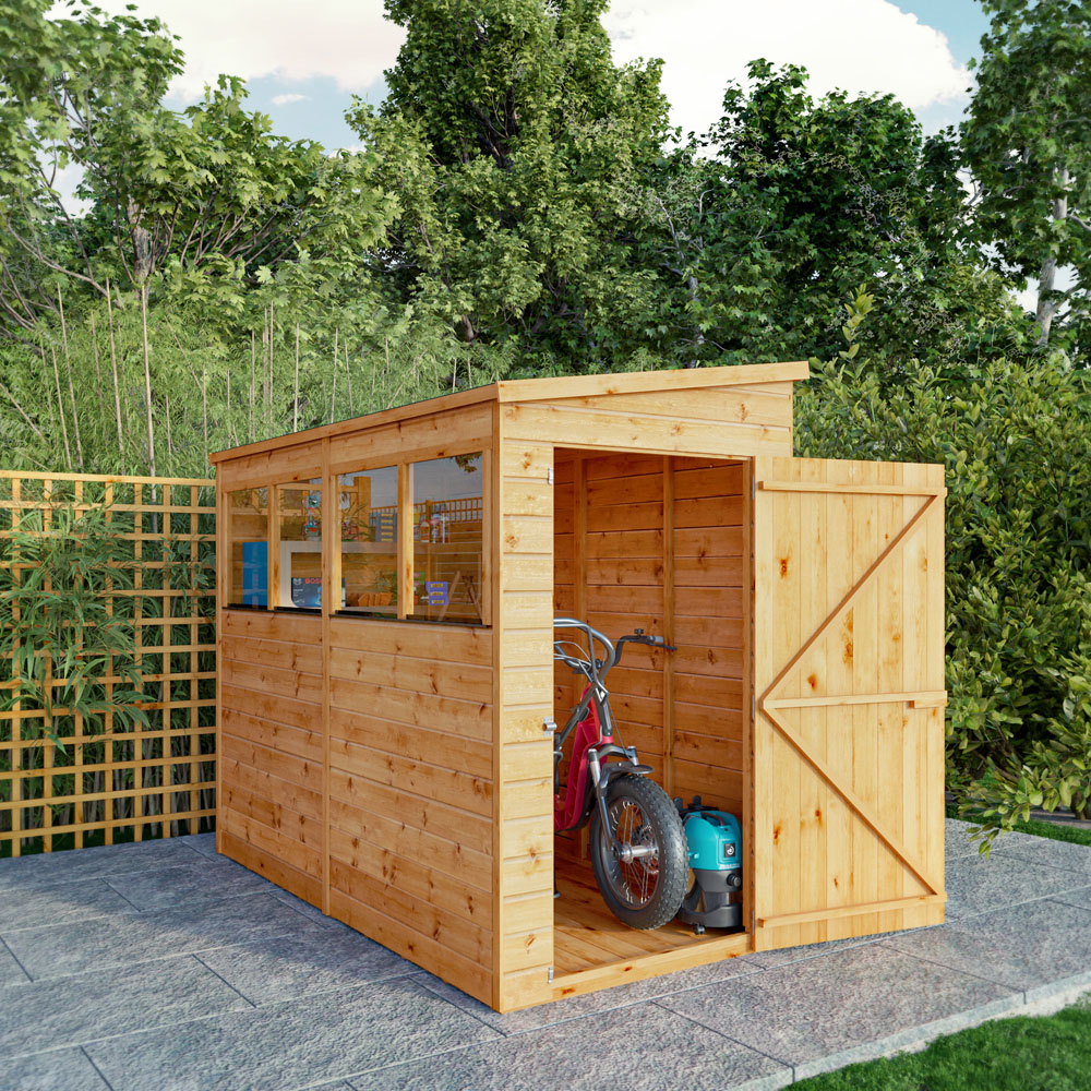 Mercia 8 x 4ft Shiplap Pent Shed Image 6
