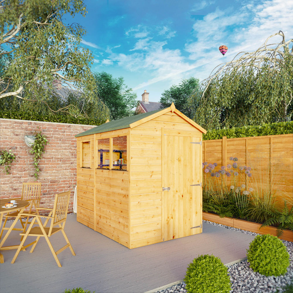 Mercia 7 x 5ft Shiplap Apex Wooden Shed Image 2