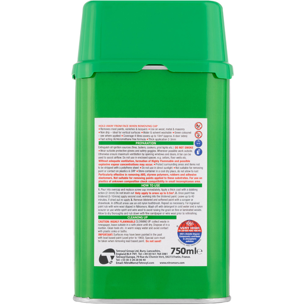 Nitromors Wood and Metal All Purpose Paint and Varnish Remover 750ml Image 2