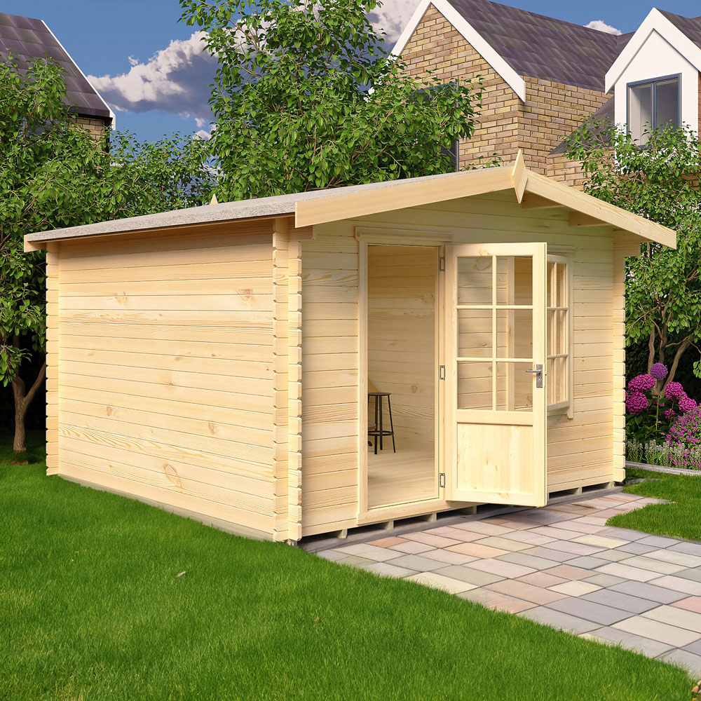 Shire Bucknells 12 x 12ft Pressure Treated Log Cabin Image 5