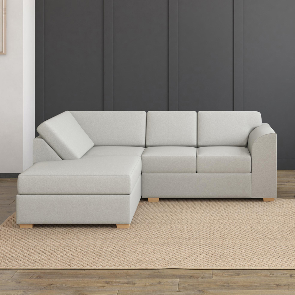 Modo 3 Seater Venice Mink Left Hand Fixed Back L-Shape Corner Sofa Image 6