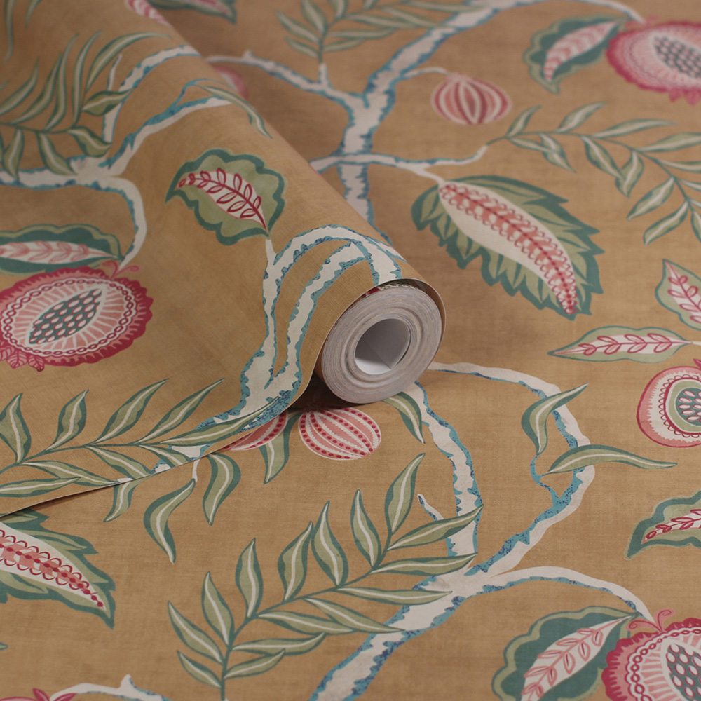 Esselle Home Fruits of Paradise Ochre Wallpaper Image 2