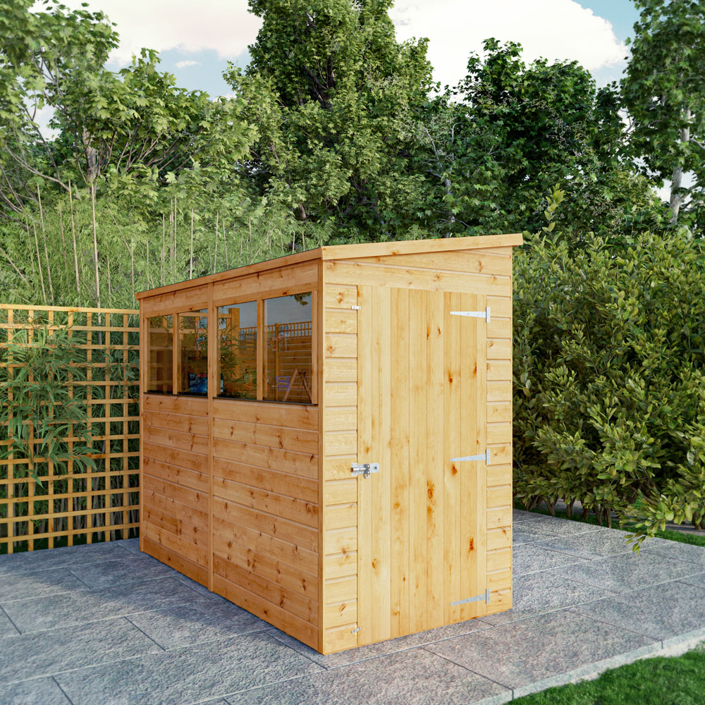 Mercia 8 x 4ft Shiplap Pent Shed Image 2