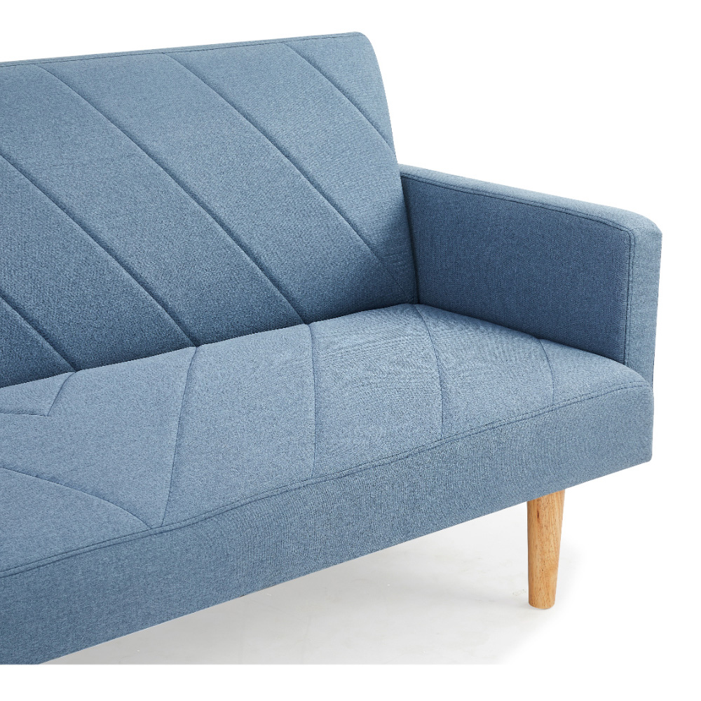 Home Detail Ryan 2 Seater Blue Sofa Bed Image 3