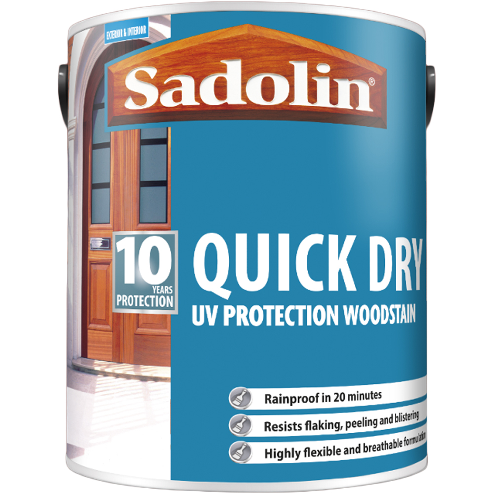 Sadolin Quick Dry 10 Year Mahogany Woodstain 5L Image 2