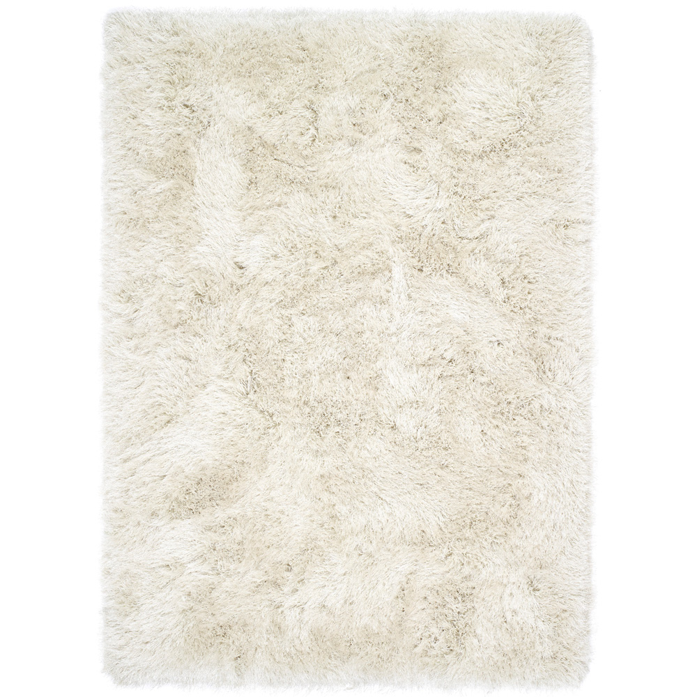 Origins Extravagance Ivory Shaggy Rug 120 x 170cm Image 1