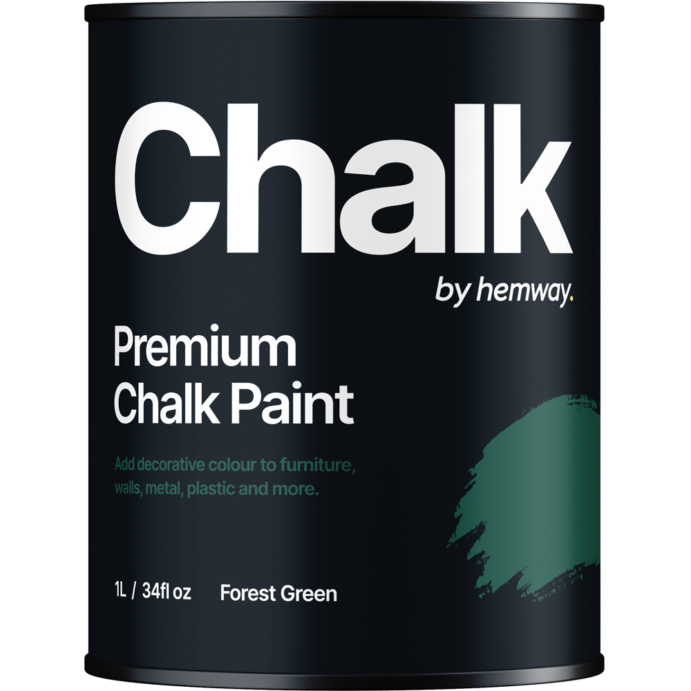 Hemway Forest Green Furniture and Walls Matt Chalk Paint 1L Image 2