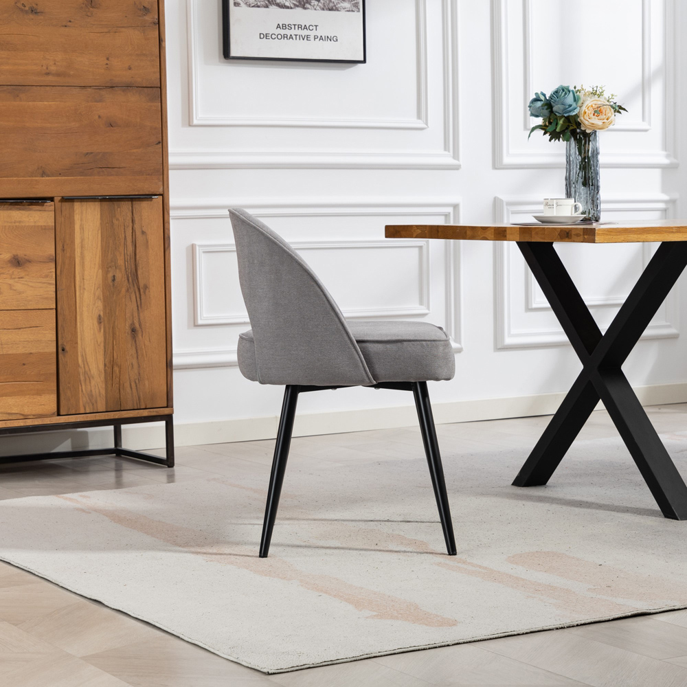 Artemis Home Ashley Set of 2 Grey Dining Chairs Image 5