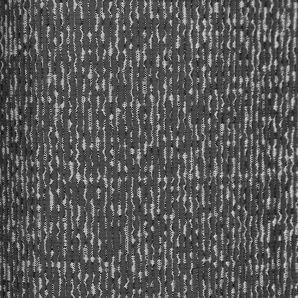 Nomi Slub Eyelet Single Panel Curtain - Black Image 2