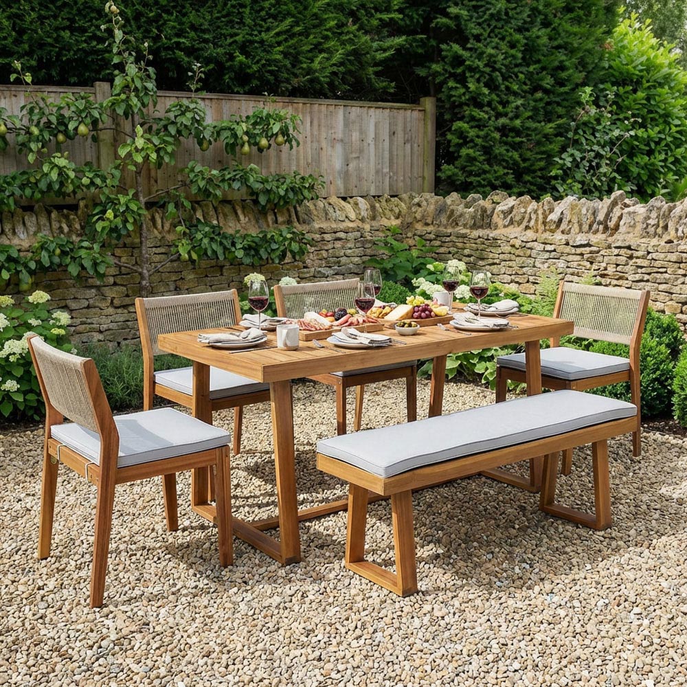 Brooke 6 Piece Dining Set - Wood Image 3