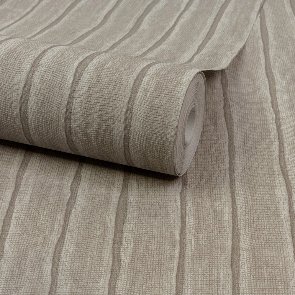 Grandeco Kalema Stripe Taupe Wallpaper Image 2