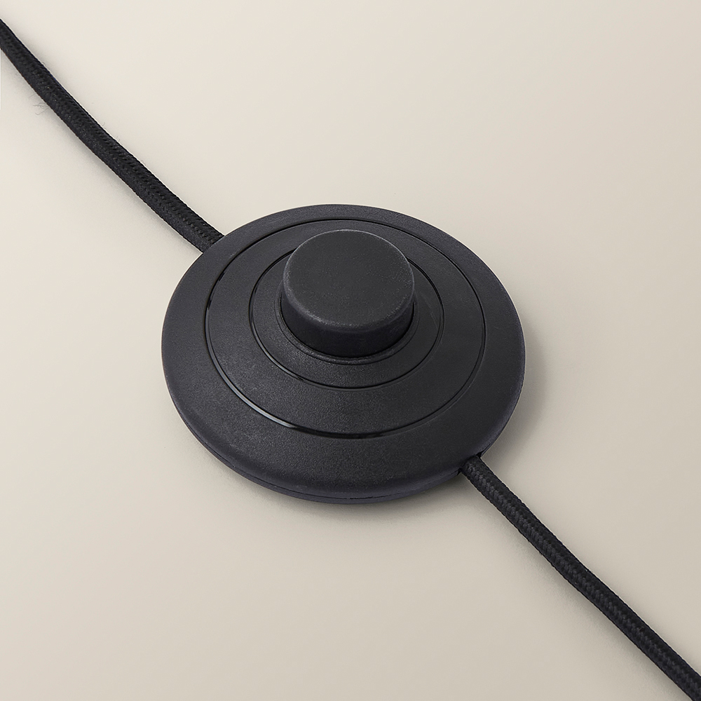 ValueLights Christina Black Velvet and Gold Palm Leaf Floor Lamp with Bulb Image 4