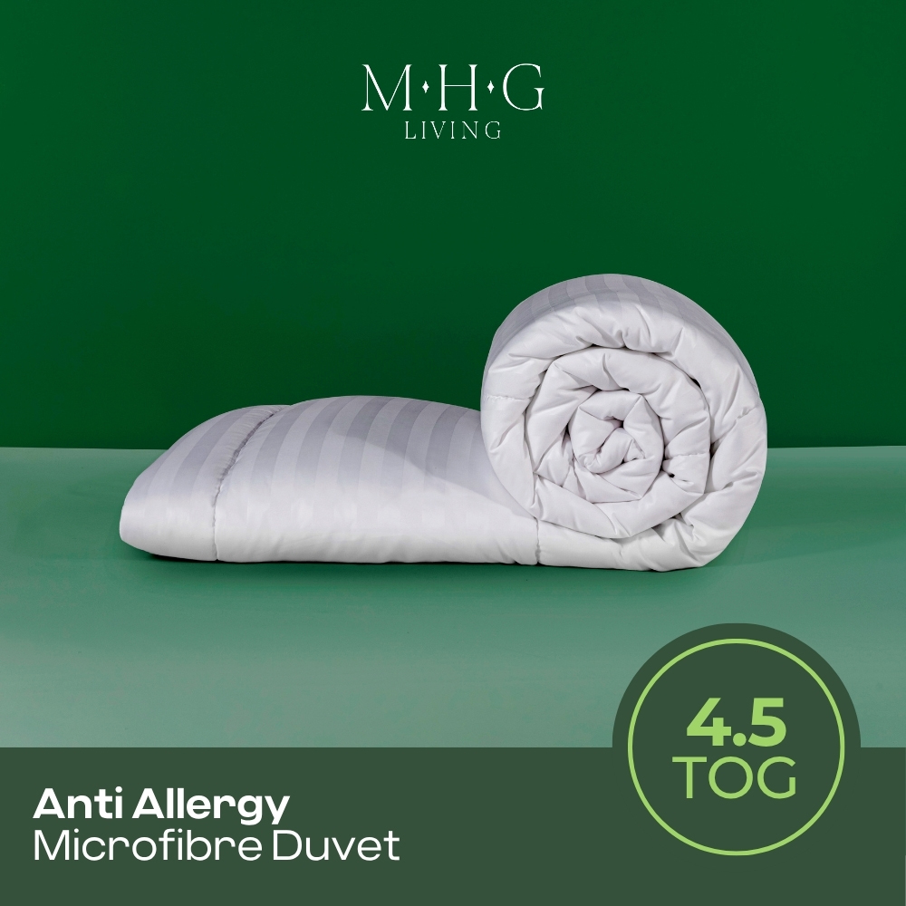 MHG Living Double White Spring Summer Hollowfibre Duvet 4.5 Tog Image 2