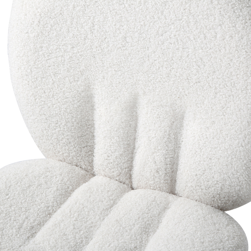 Muffin Set of 2 Cream Boucle Dining Chair Image 5