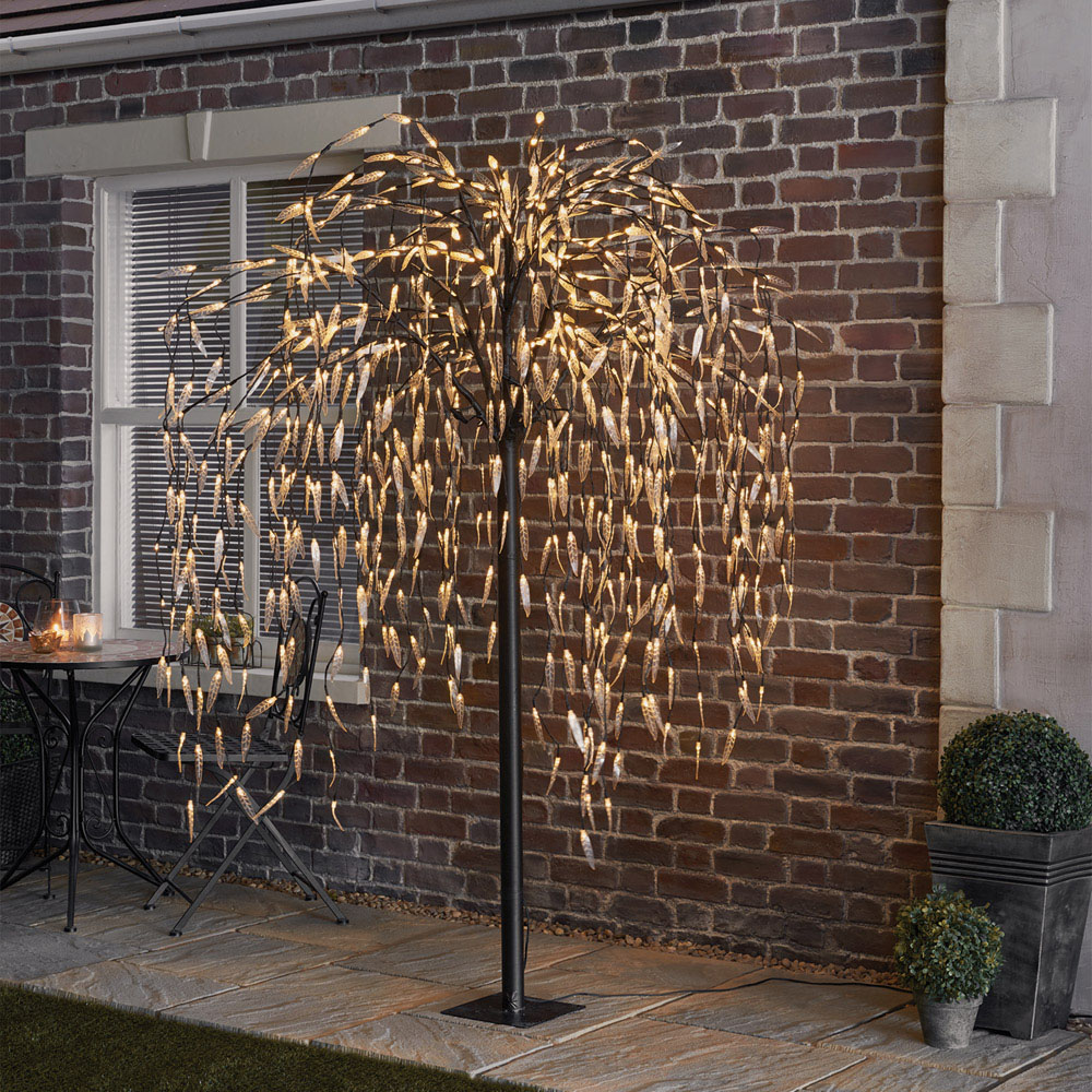 Black LED Willow Artificial Tree Decoration Image 3
