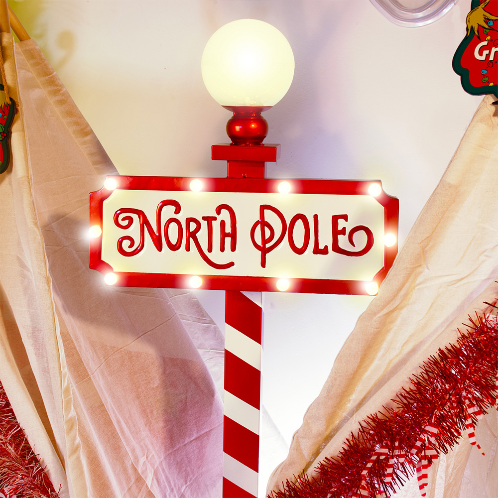 LED Metal North Pole Sign Image 2