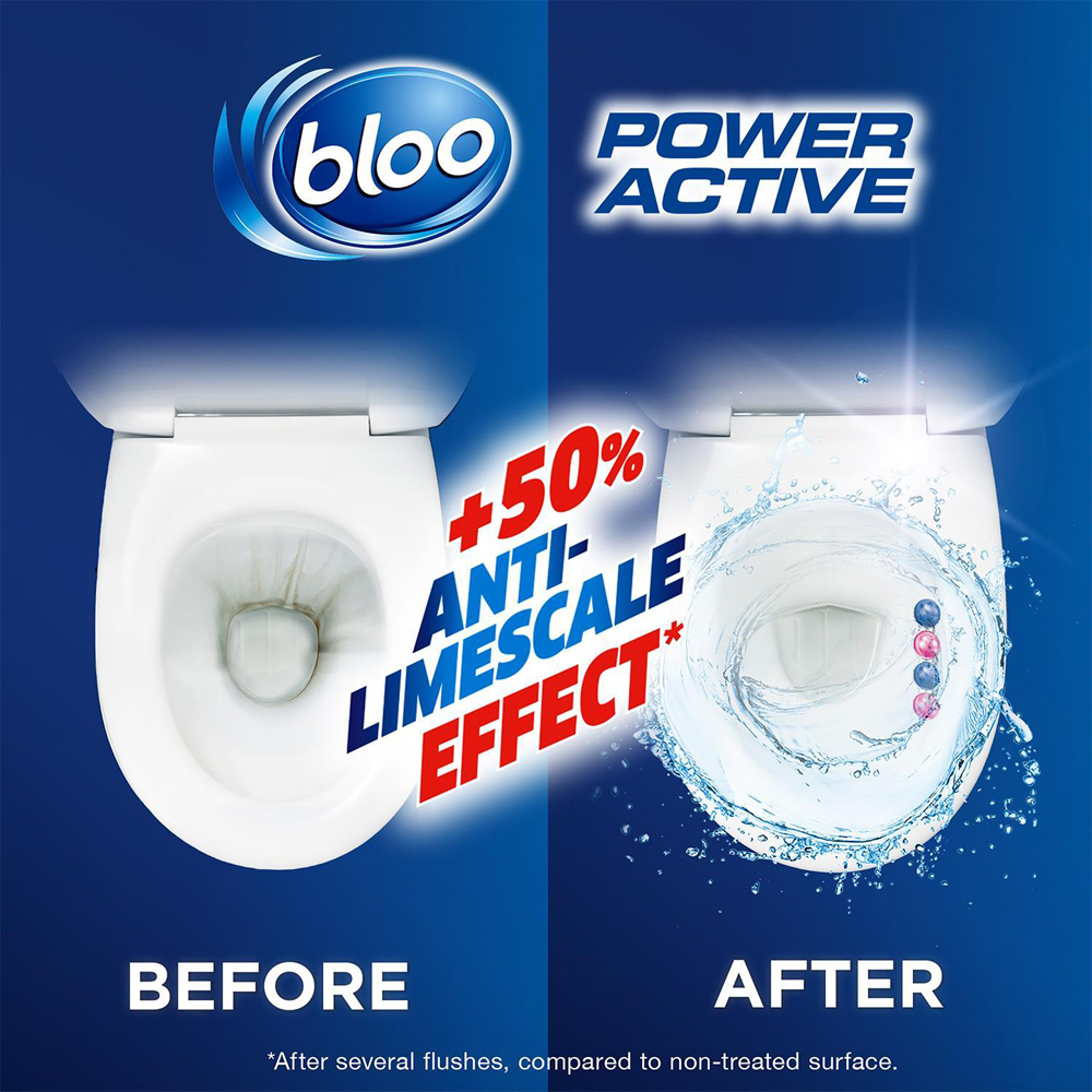 Bloo Power Active Flower 4 Function Formula Toilet Rim Block 50g 6 Pack Image 5
