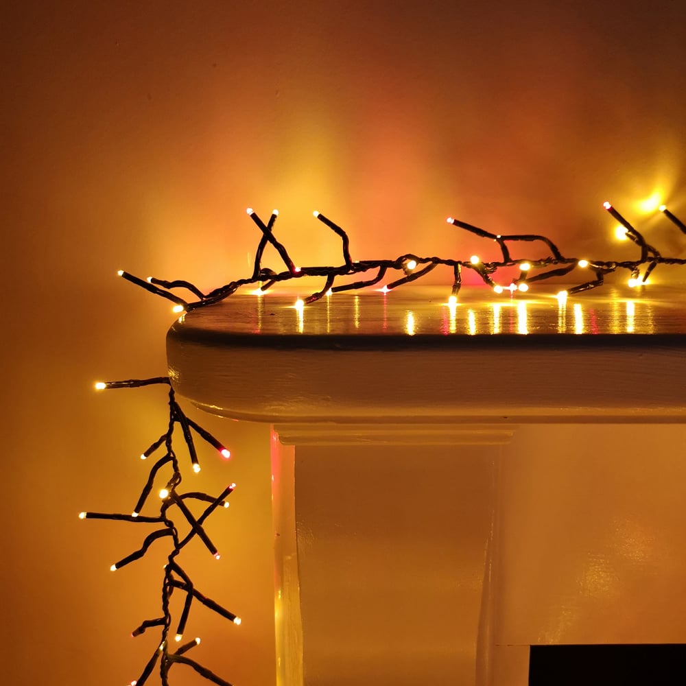 Samuel Alexander Vintage Gold and Red LED Cluster Christmas Lights 62.5m Image 6