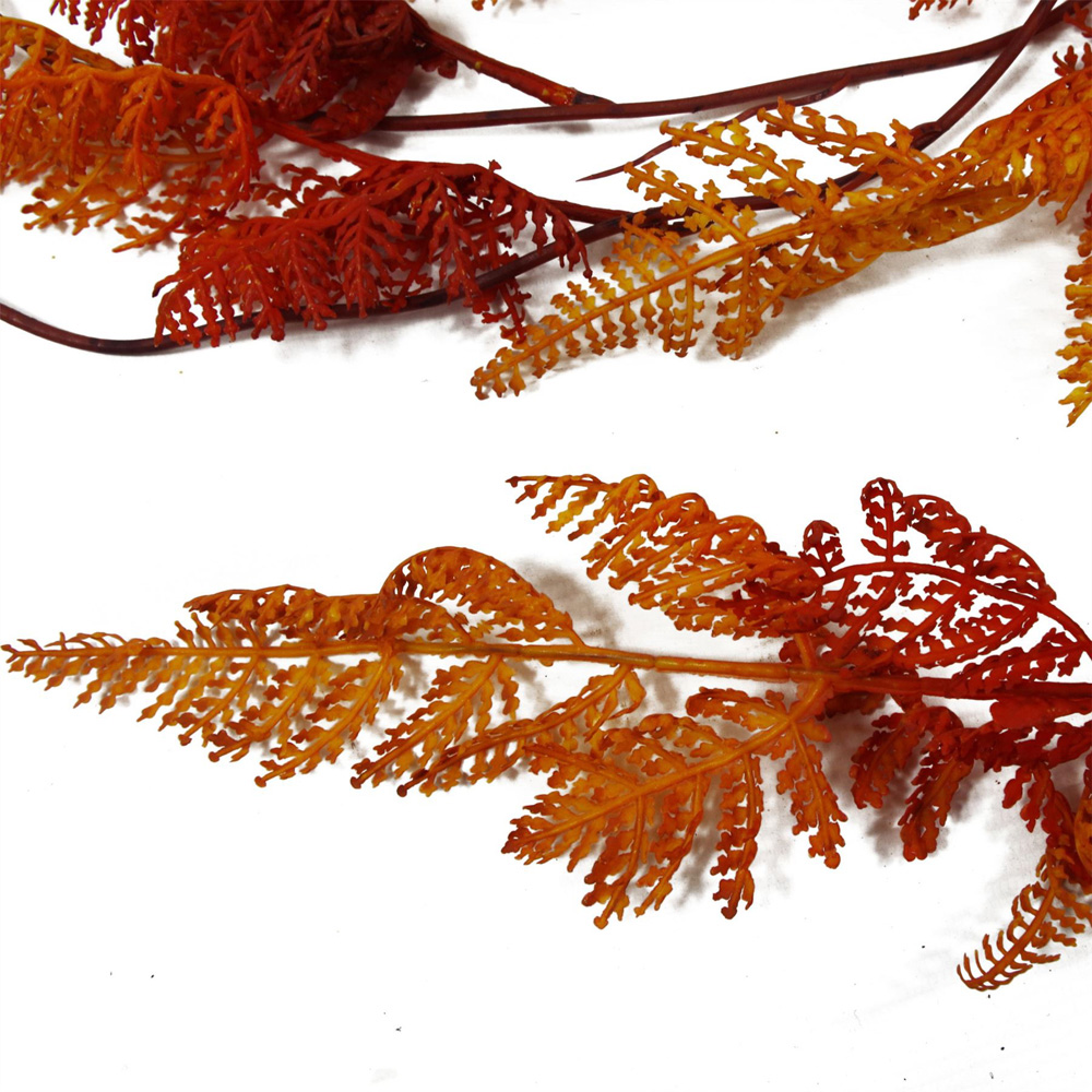 Leaf Autumn Orange Artificial Hanging Plant 3.2ft Image 2