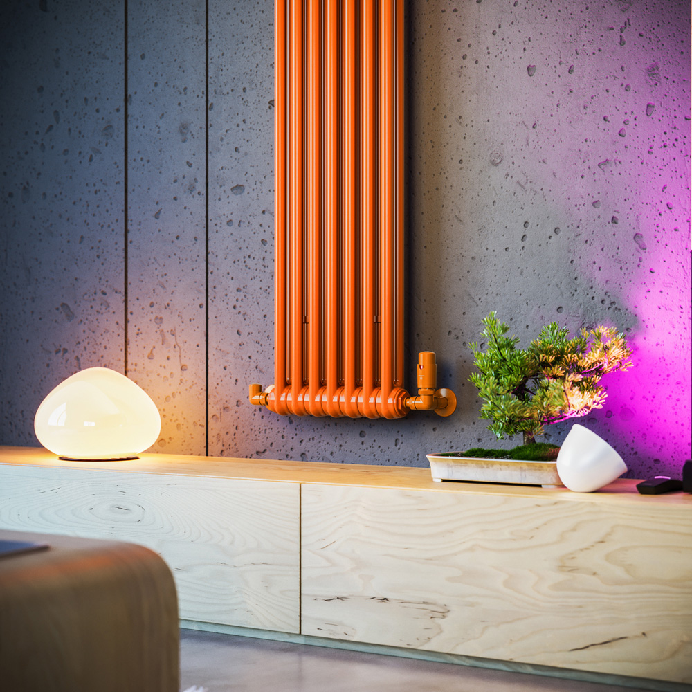 Terma Colorado 2960 BTU Orange Radiator 1800 x 339mm Image 8