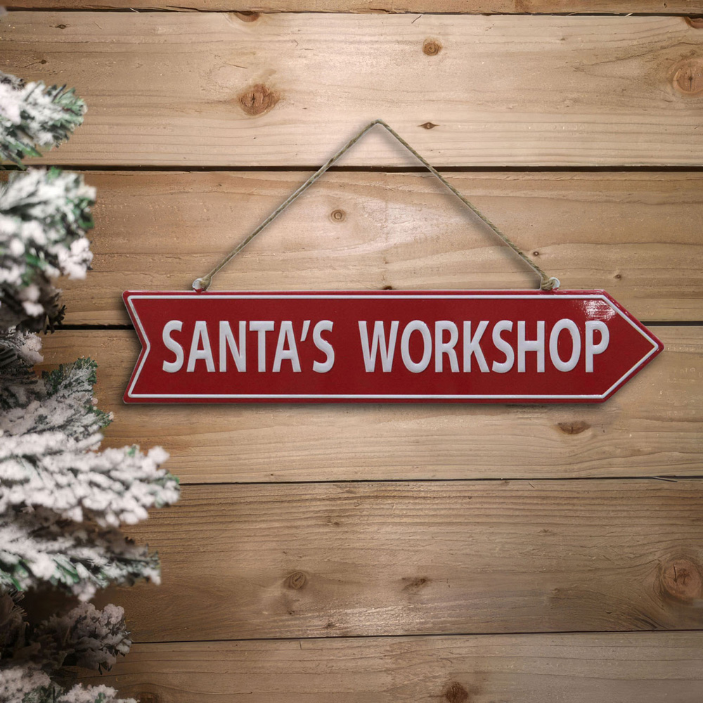 Novelty Christmas Metal Hanging Wall Signs Image 2