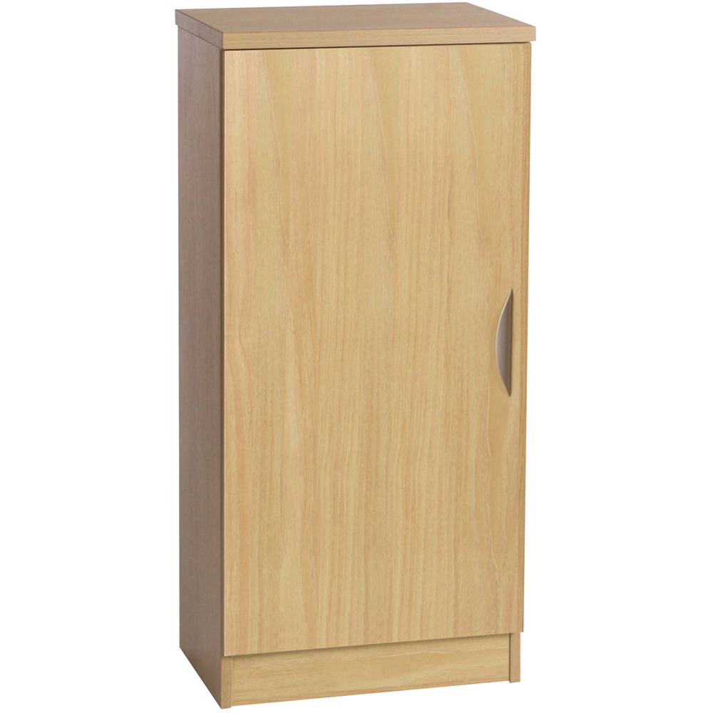 R White Cabinets Single Door Classic Oak Mid Height Cupboard Image 2