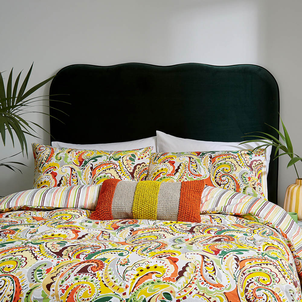 Helena Springfield Penny Super King Size Mango Duvet Set Image 5