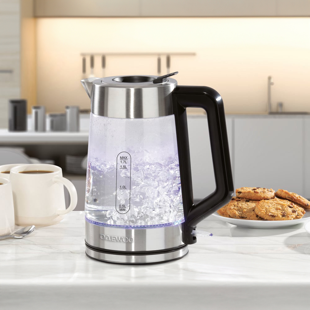 Daewoo 1.7L Easy Fill Kettle with LED Illumination Image 2