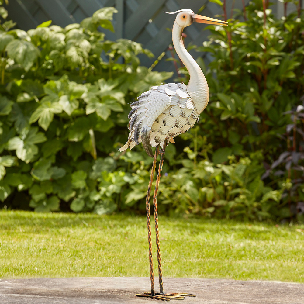 Garden Gear Heron Metal Ornament Image 2