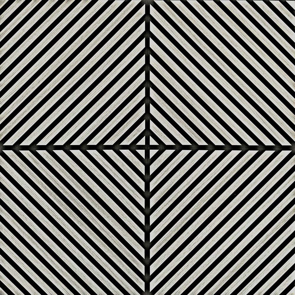 Tuscan Chevron Misty Grey PVC Wrapped Acoustic Wall Tile Image 3