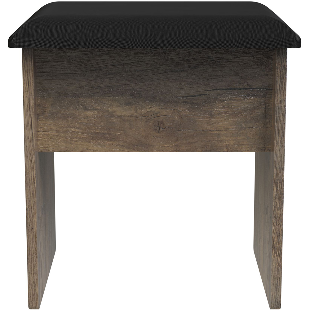 Crowndale New York Vintage Oak Vanity Dressing Table Stool Image 3