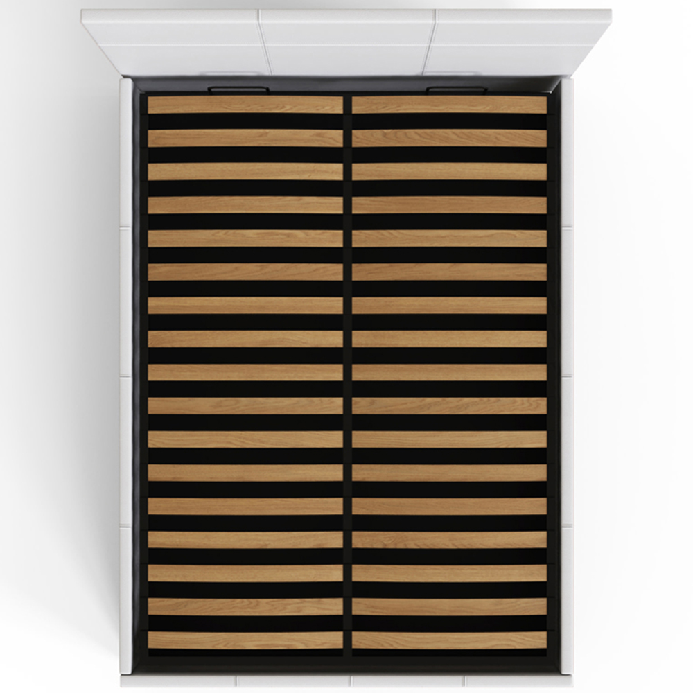 GFW Small Double White Side Lift Ottoman Bed Image 5