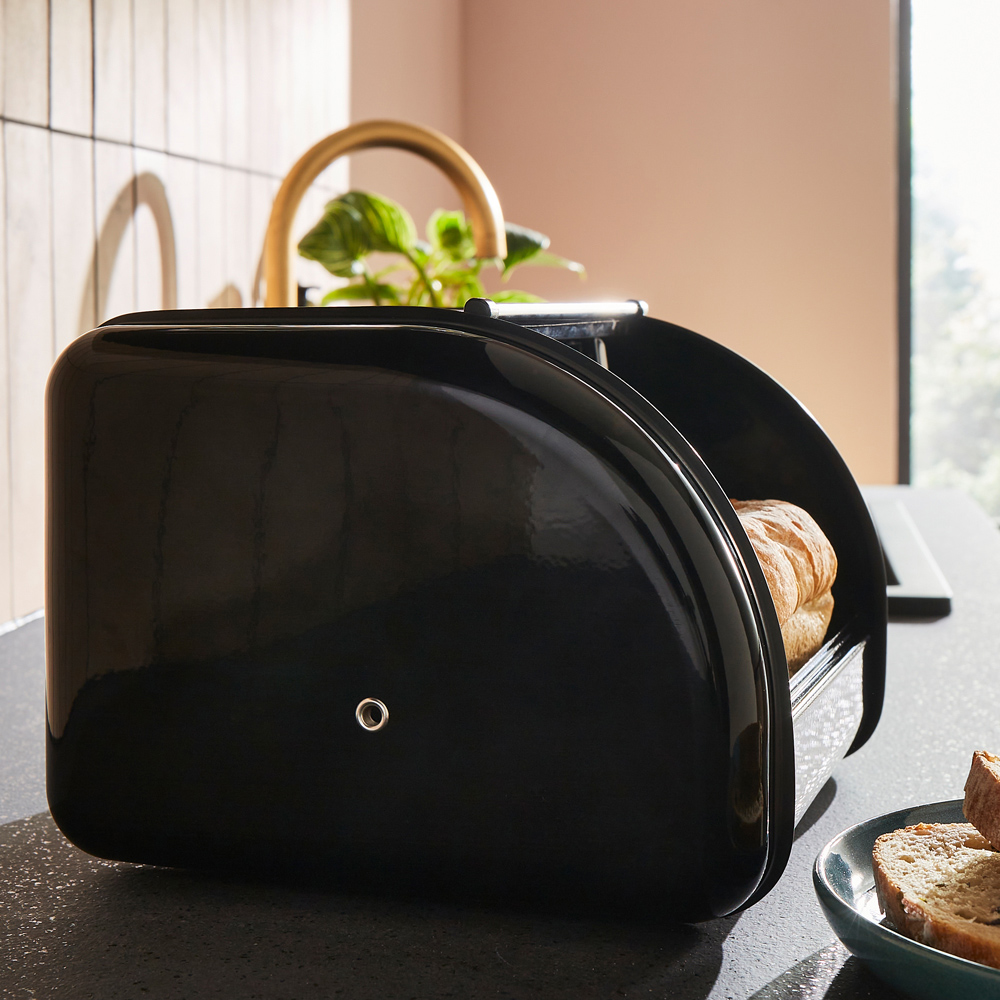 Morphy Richards Equip 8L Black Compact Bread Bin Image 5