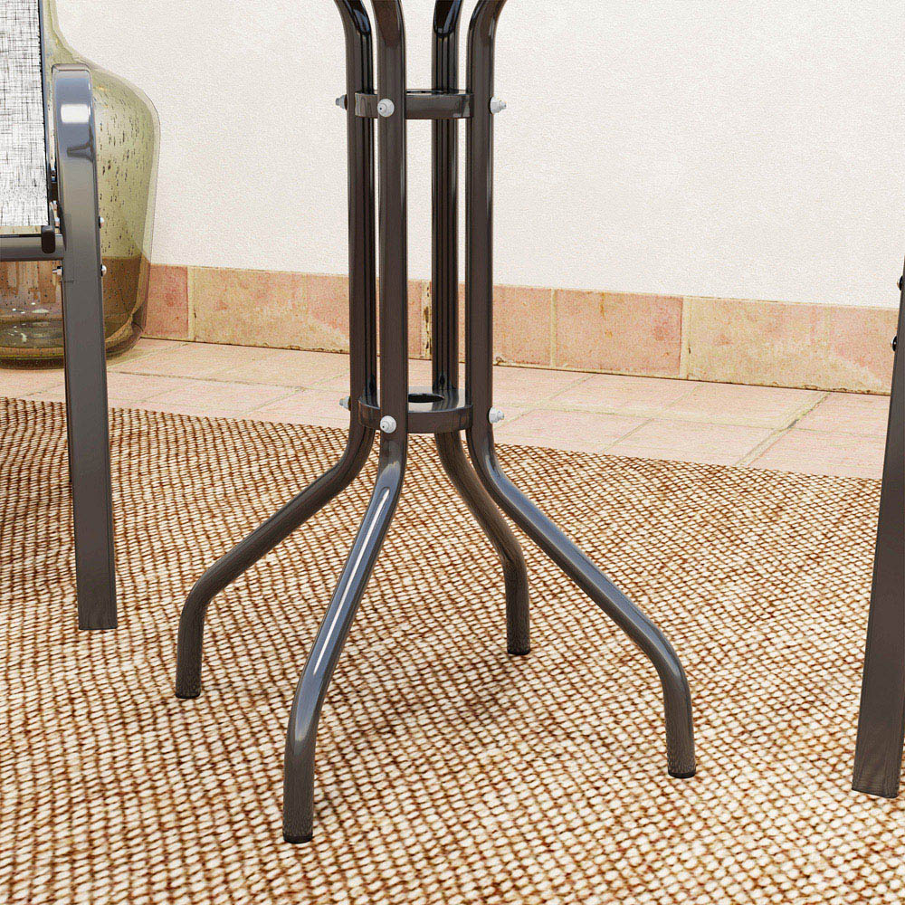 Outsunny 2 Seater Small Garden Bistro Set Dark Grey Image 3