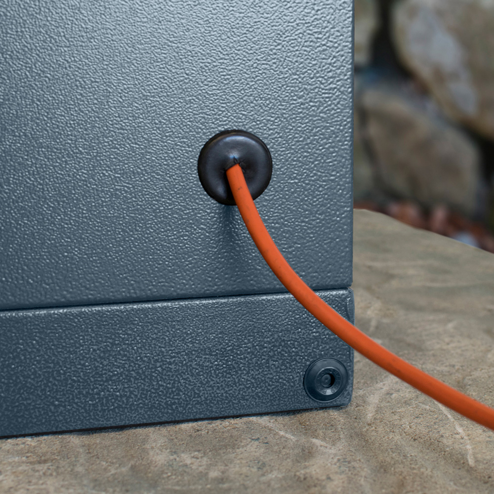 Asgard Access E Plus 8 x 4ft Double Door Cream Bike Storage Shed Image 7