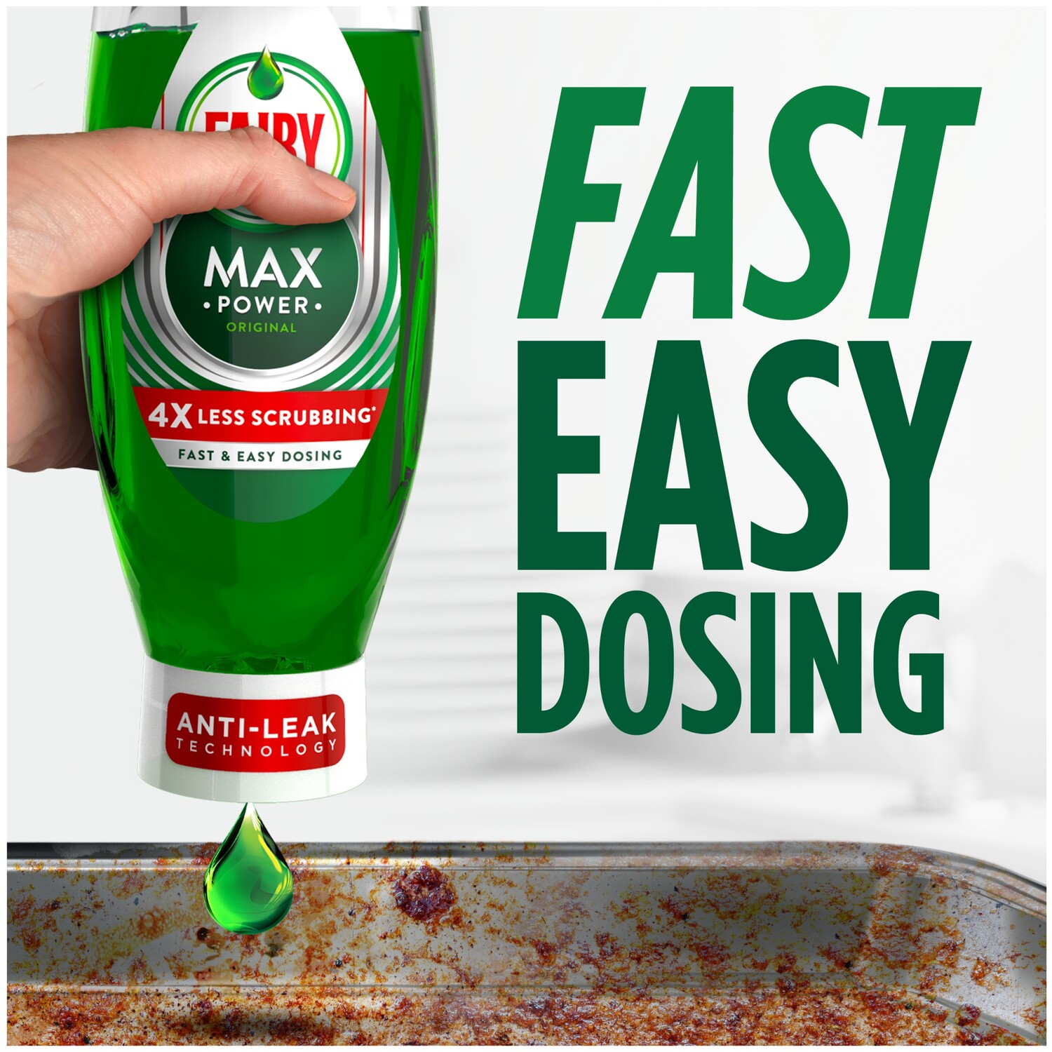 Fairy Max Power Washing Up Liquid  - 730ml / Original Image 2