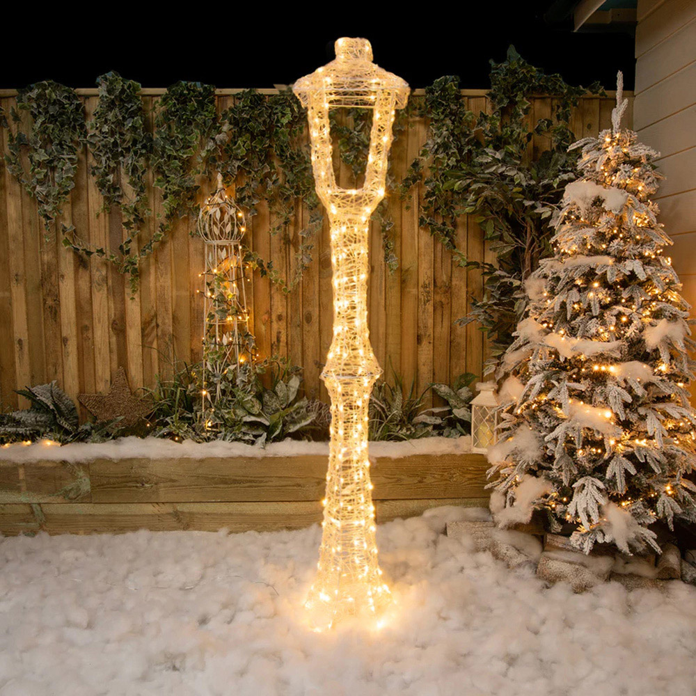 The Christmas Centre 200 LED Soft Acrylic Light-Up Lamp Post Lantern 6ft Image 4