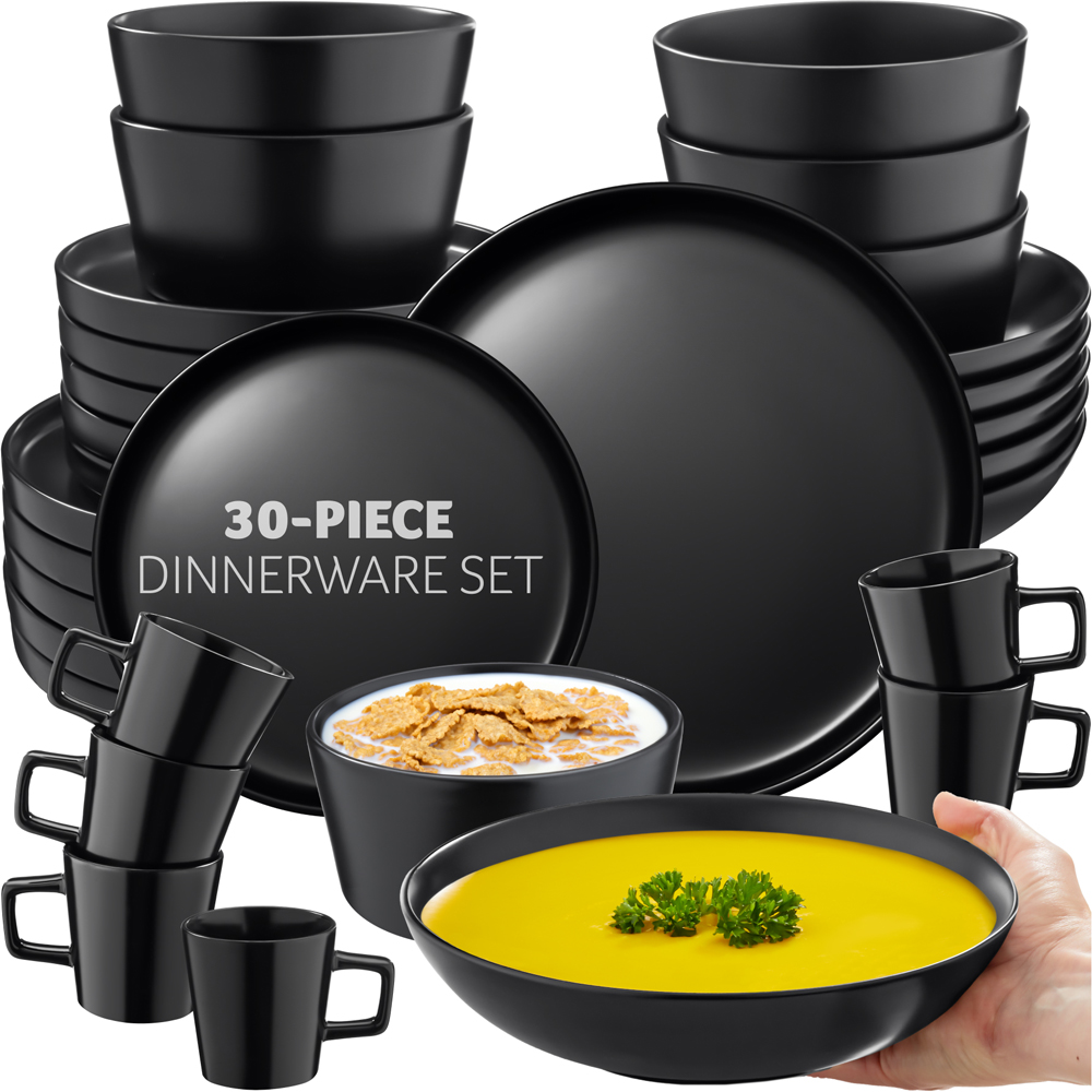 tectake Una 30 Piece Crockery Set Image 2