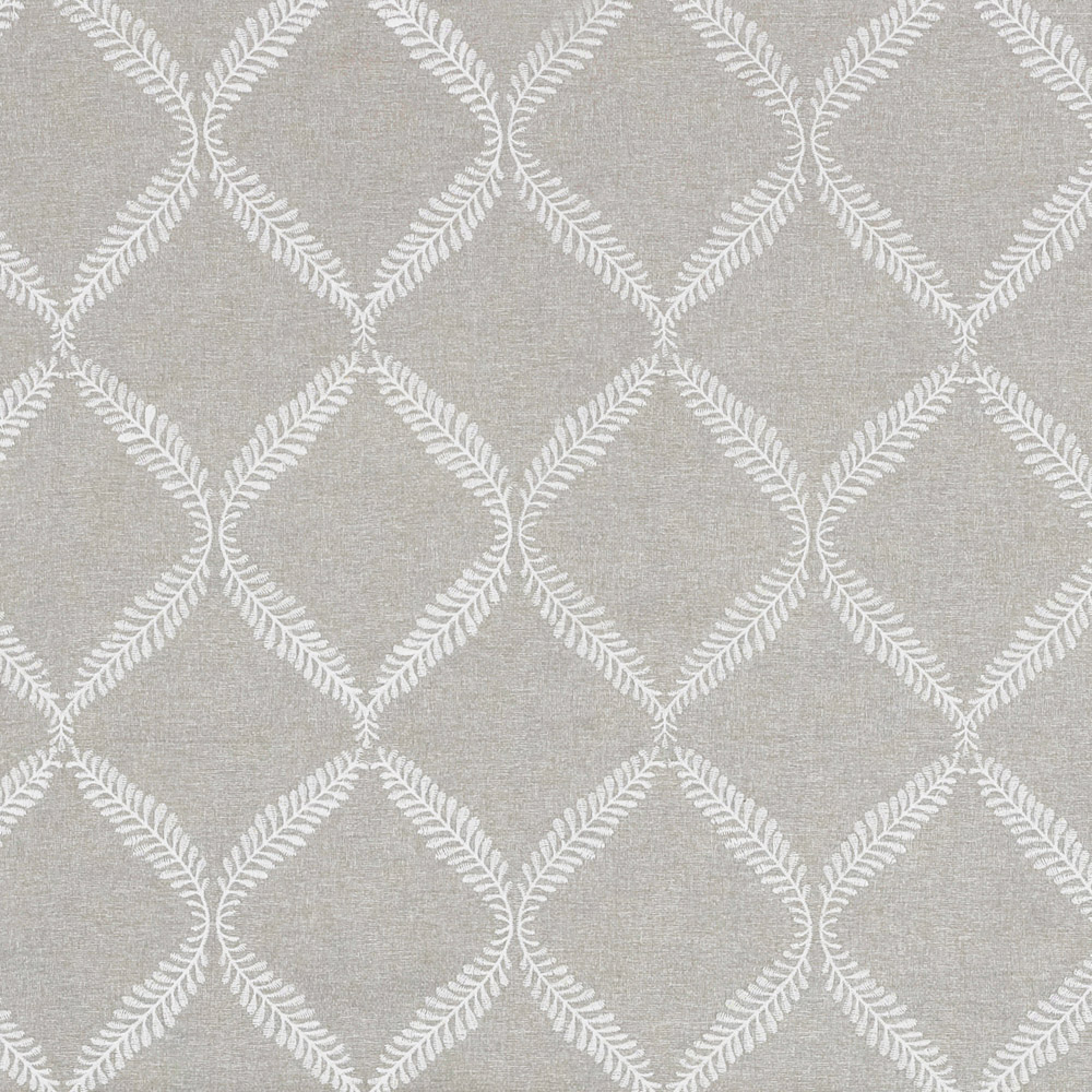 Paoletti Olivia Lattice Embroidered Blackout Roman Blind Grey 91cm Image 2