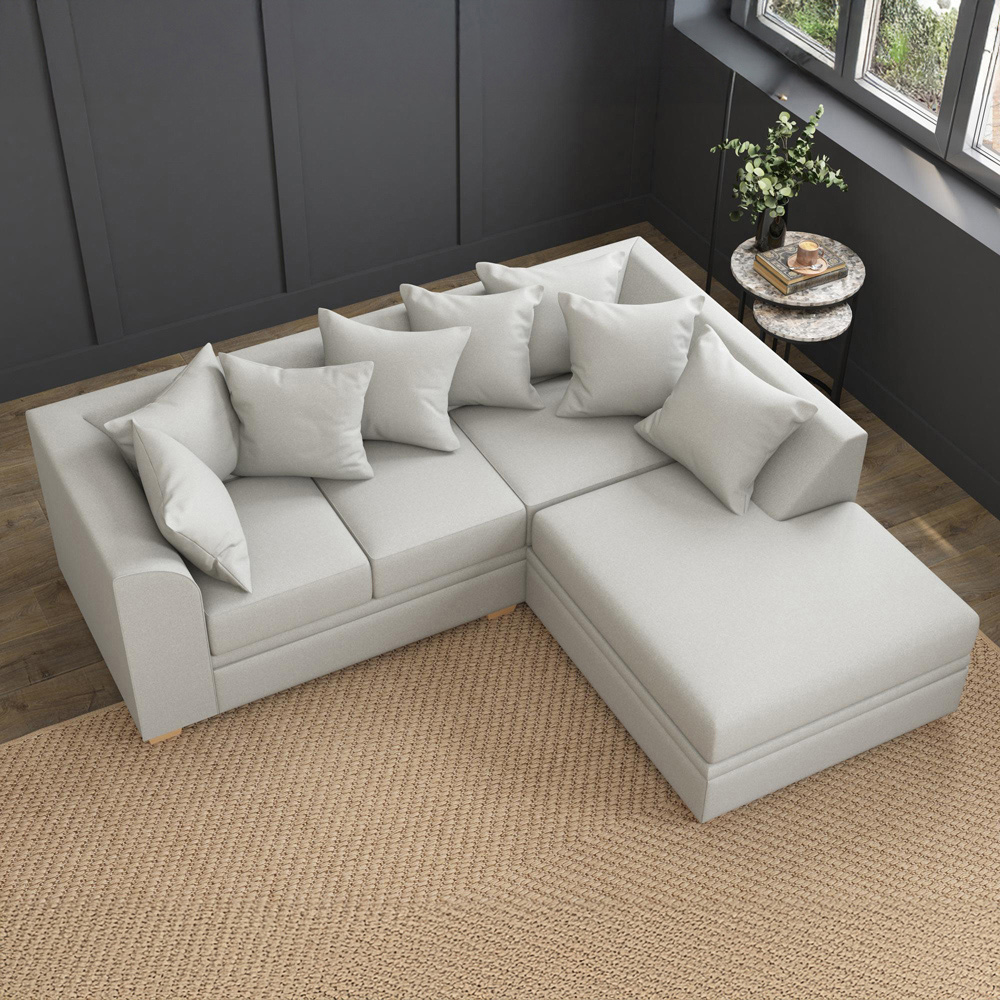 Modo 3 Seater Mink Venice Right Hand Scatter Back L-Shape Corner Sofa Image 7