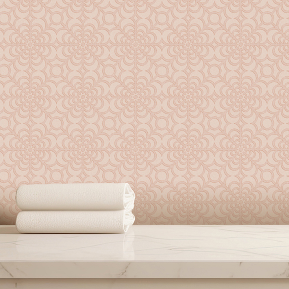 RHS Dandy Floral Blush Wallpaper Image 3