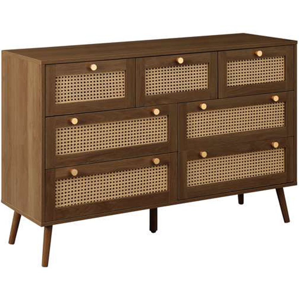 Croxley 7 Drawer Rattan Chest of Drawers Image 2