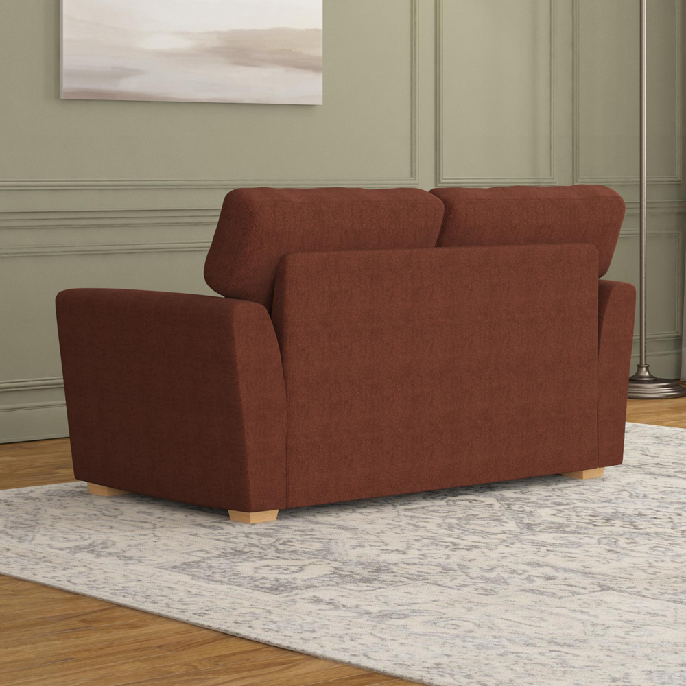 Wendleberry 2 Seater Brick Venice Fixed Back Sofa Image 6