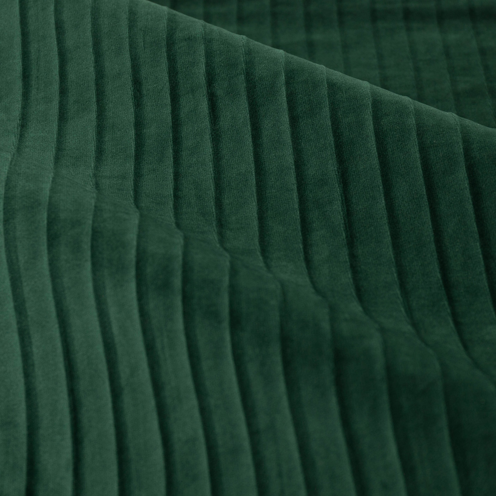 Paoletti Corinthian Green Velvet Eyelet Curtains 229 x 137cm Image 5