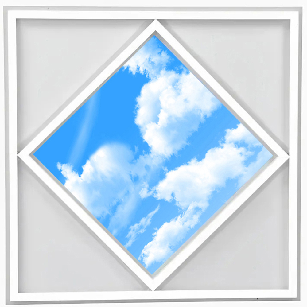 ENER-J 70W 6500K Cool White Diamond Sky and Cloud Ceiling LED Panel Light 2 Pack Image 4